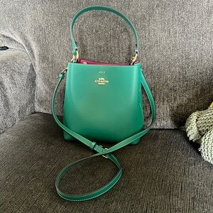 Green Coach purse
